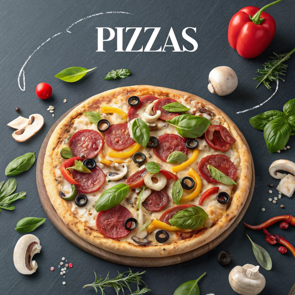 suggest a nice pizza for the website page with con