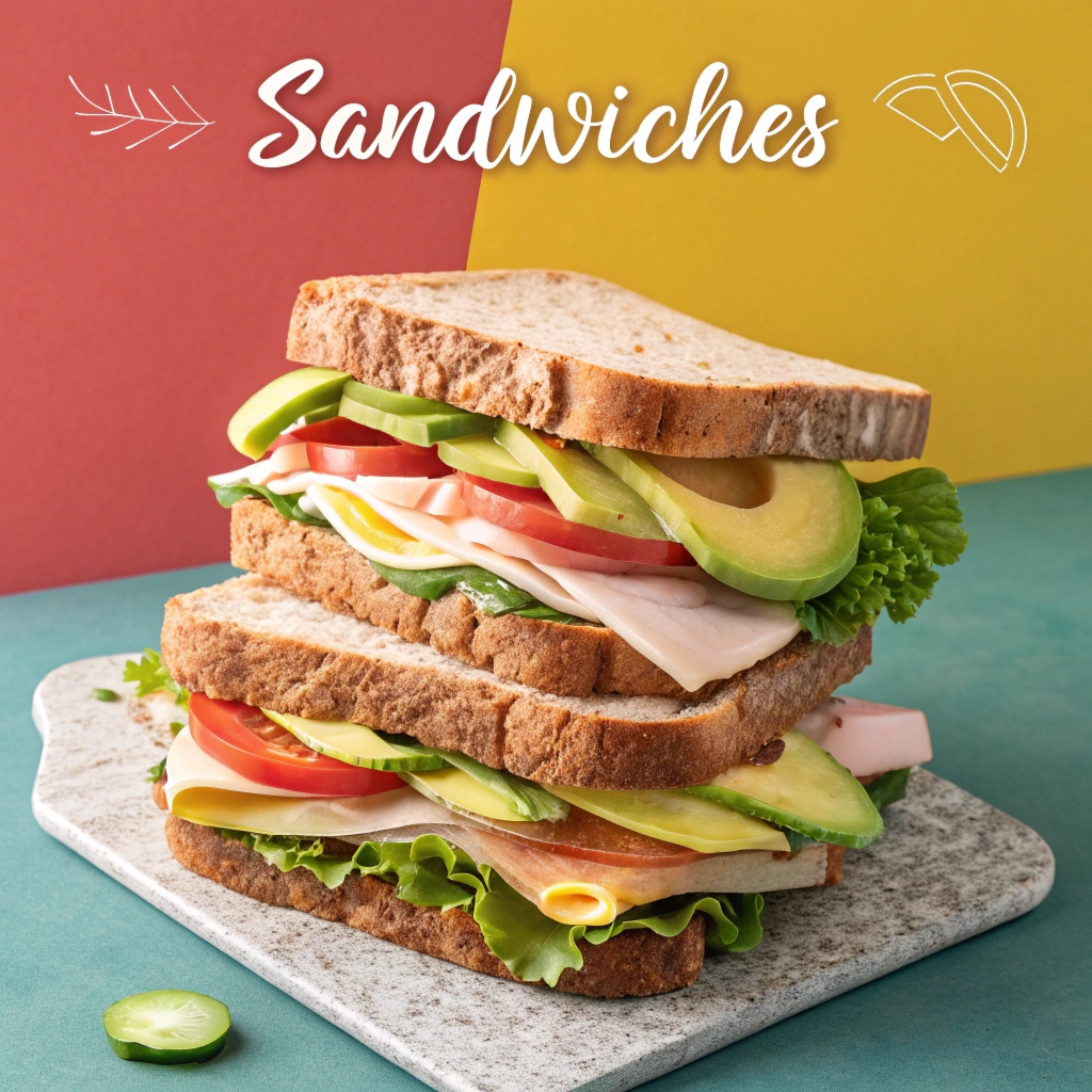 suggest a nice sandwich for the website page with